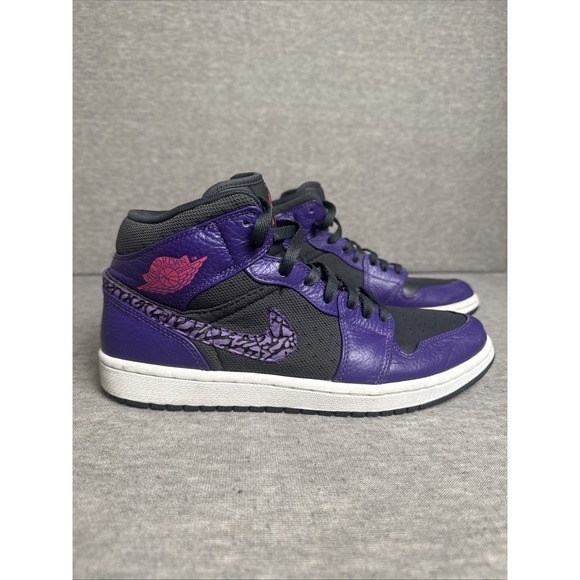 Jordan Other - Nike Air Jordan 1 Phat Anthracite Black Club Purple Spark Men Sz 9.5 364770 025